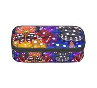 YUBVCF Set di dadi da gioco carino astuccio organizer per studenti ragazzi ragazze, grande capacità multi-slot durevole portapenne, Nero , Taglia unica, Organizer per borse