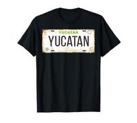 Yucatán México License Plate Mexican Travel Vacation Beach Maglietta