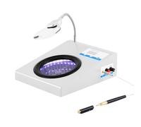 YUCHENGTECH Contacolonie Microbiche 3/9X Ingrandimento Capacità 0~999 | Con Illuminazione Laterale e Penna di Conteggio Metallica per Alimenti Bevande Acqua Laboratorio di Microbiologia