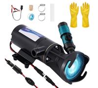 YUCHENGTECH Pompa Maceratore Camper 12V DC 12GPM Pompe per Acque Reflue Autoadescanti Aspirazione 3,2 piedi Sollevamento 10 piedi Pompa Portatile per Acque Reflue per Camper Roulotte Barche