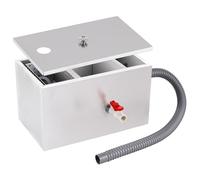 YUCHENGTECH Separatore di Grasso Commerciale 22L Trappola per Grassi in Acciaio Inox Intercettore per Grasso Filtro Separatore di Acqua per Olio per Ristorante, Mensa, Cucina 40x24x23cm