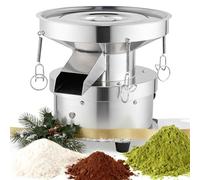 YUCHENGTECH Vaglio Setaccio Vibrante Setaccio Farina Professionale Elettrico Setaccio Automatico in Acciaio Inox per Setacciare Polveri/Granuli 1350rpm 50W [Senza Setaccio]