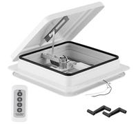 YUCHENGTECH Ventilatore da Tetto per Roulotte 14" Ventilatore per Camper 12V Ventilazione da Tetto con Telecomando, Basso Rumore, Impermeabile per Camper, Roulotte, Rimorchi