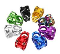 YUCHUANGYE Attacco Manubrio MTB 1 pz Attacco Manubrio Bicicletta 31.8-25.4mm Spessore 35mm MTB 0 Gradi Stelo Giù Riser Ultraleggero(Silver STEM)