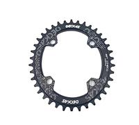 YUCHUANGYE Corone per Bicicletta 104BCD Bicicletta Stretto Largo Corona 32/34/36/38T MTB Mountain Bike BCD104 Guarnitura Piastra Dente Parti Corona Bici(34T,Oval Black)