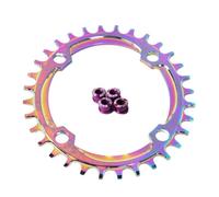 YUCHUANGYE Corone per Bicicletta 104bcd Corona Larga Stretta 30T 32T 34T 36T 38T Corona Bici Rotonda Ovale MTB Ruota di Catena Parte Bicicletta Corona Bici(Oval-34T)