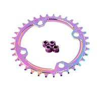YUCHUANGYE Corone per Bicicletta 104bcd Corona Larga Stretta 30T 32T 34T 36T 38T Corona Bici Rotonda Ovale MTB Ruota di Catena Parte Bicicletta Corona Bici(Round-34T)