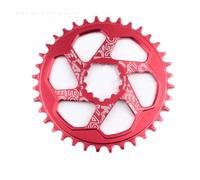 YUCHUANGYE Corone per Bicicletta Guarnitura for Bici da Bicicletta Corona in Lega di Alluminio 3mm 6mm Offset Guarnitura Rotonda Ovale guarnitura MTB Corona Bici(32T,Red Round_3MM Offset)