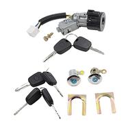 YUCKMZ Kit Serratura della Porta Blocchetto di Accensione con 6 Chiavi compatibile con C1 Peugeot 107 Toyota Aygo 9170.Y8 N0501412 N0502200