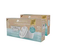 yucona® Starter kit del filtro dell'acqua per 6 mesi | Cartuccia del filtro dell'acqua riutilizzabile, 96% di risparmio di plastica | Made in Germany [carbone attivo dai gusci di cocco]