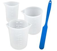 YuCool Misurini in silicone per sciogliere il cioccolato, 3 misurini in silicone con capacità di 100, 250 e 350 ml, accessori da forno per stampi per cioccolato fai da te