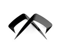 Yucss 2Pcs ABS Nero E in Fibra di Carbonio Griglia Anteriore Lip Spoiler Diffusore del Paraurti Accessori Auto per Audi A6 S6 C8 2019 2020 2021