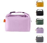 YUDANSI Borsa termica isolata con pellicola spessa, a prova di perdite, per lavoro, scuola e picnic, spaziosa borsa termica con tracolla regolabile per uomini (Viola)