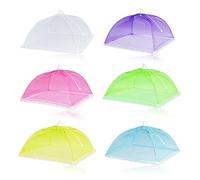 YUDAWN Coprivivande per Alimenti, 6 Pezzi Coprivivande in Rete Copri Vivande a Rete Ombrellini Coprivivande Coprivivande per Alimenti a Rete, 12 Pollici