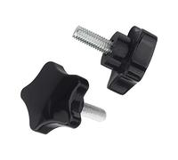 Yudesun Stella Testa Maniglia Manopola de Serraggio - M4 M5 M6 M8 M10 Plastica Testa Forma Stella Maniglia Impugnatura Vite a Testa Zigrinata Maschio Filetto