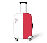 YUDINGFIN Copertura per bagagli con bandiera di Malta, copertura per valigia, graffi, sporco e danni, elastica a lungo termine, con cerniere, lavare a mano, antipolvere, viaggiatore, aeroporto