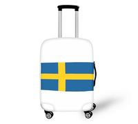 YUDINGFIN Svezia - Copertura per valigia, patriottica, con cerniere, affidabile, di lunga durata, facile da pulire, prestazioni a lungo termine, antipolvere, elastica, per viaggi di un giorno