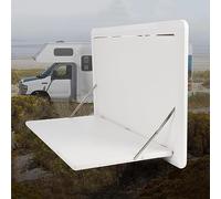 yudPinn Tavolo Esterno Pieghevole per Camper, tavoli sospesi a ribalta a Parete, Tavolo da Pranzo per Camper, 31,5''L×17,7''L, Portata 25 kg, per Camper, roulotte (Luce Bianca)