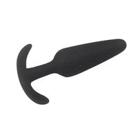 Yudscyllic Plug anale in silicone medico nero - Design ergonomico, impermeabile con impugnatura a forma di T, disponibile in 3 misure,A,M