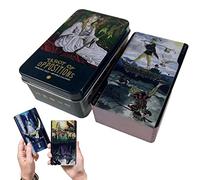 Yuechuxiao Versione Inglese Carte dei Tarocchi delle Opposizioni con Guida e Scatola di Ferro Carta dell'Oracolo Mazzo di tarocchi per Principianti per Witch Fate Divination Fortune Telling