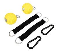 Yuecoom Arrampicata Pull Up Power Ball Set, Yellow Arm Strength Training Hanging Ball, Gym Exercise Home Fitness Chin Up Equipment