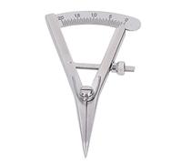 Yuecoom Calibro per Marcatura, Divisore Ad Ala in Acciaio Inossidabile Bussola in Pelle Fatta a Mano Fai-da-Te Calibro per Marcatura Fine Regolabile(#2)