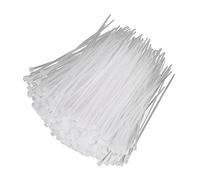 Yuecoom Fascette per Cavi in Nylon da 1000 Pezzi, 3 X 100 Mm Fascette per Cavi in plastica Autobloccanti Standard Bianche Fascette per Cavi per Interni Ed Esterni(3x100)