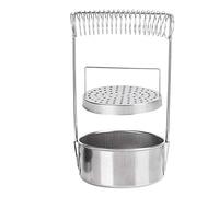 Yuecoom Rondella Per Pennelli Per Pittura a Olio, Supporto Per Barilotto di Lavaggio Dritto in Acciaio Inossidabile Scoperto, Detergente Per Pennelli Per Artisti Per Pittura Acrilica Ad Olio Ad Acqua