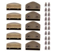 Yuecoom Tappo con Cerniera da 10 Set, Aspetto Lucido, Comodo, Pratico, Attraente, Accessori Decorativi per Borse per Valigie(#2)