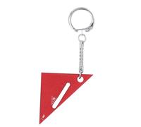 Yuecoom Triangolo per la Lavorazione del Legno Righello Mitra Triangolo Righello Triangolo Quadrato in Lega di Alluminio Strumento di Misura per Falegname 90 45 30 Gradi Inciso (Rosso)