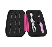 Yuecoom Uncinetto Illuminato, 9 in 1 USB Ricaricabile LED Light Up Weave Uncinetti Set con Custodia Rosa per Uncinetto E Lavoro a Maglia