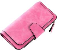 YUEcthynous Portafoglio Donna Grande, Borsa in Morbida Pelle Sintetica, Portafoglio Donna Piccolo e Portafoglio in Colori Molto Belli con Molti Scompartimenti, azzurro, Moda, rosso, L, Fashion