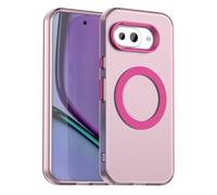 YUECXIN Cover Magnetica per Google Pixel 10a 5G Compatibile con MagSafe, Custodia Ultra Sottile Traslucida Opaca PC Posteriore Morbido Antiurto TPU Bumper Case. Rosso