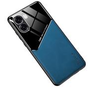 YUECXIN Cover Magnetica per OPPO A6X 4G / 5G Compatibile con MagSafe, Custodia Sottile Classica Elegante, Case Antiurto e Antiscivolo PU Pelle + TPU Silicone. Blu