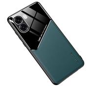YUECXIN Cover Magnetica per OPPO A6X 4G / 5G Con Ricarica Wireless, Custodia Sottile Classica Elegante, Case Antiurto e Antiscivolo PU Pelle + TPU Silicone. Verde