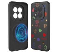 YUECXIN Cover Magnetica per Xiaomi Redmi Note 15 Pro+ Plus 5G con Ricarica Wireless Magnetica Custodia, Ultra Sottile Morbido Silicone Liquido Amore Motivo Antiurto Donna Case. U3
