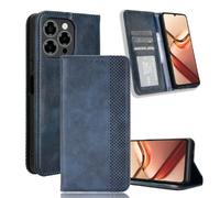 YUECXIN Cover per Doogee Note 58/Doogee Note 58 Pro, Flip Caso in PU Pelle Premium Portafoglio Custodia con Carta Fessura, Supporto Stand, Chiusura Magnetica, Antiurto Case, Blu
