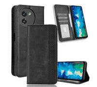 YUECXIN Cover per Doogee Note 59/Doogee Note 59 Pro, Flip Caso in PU Pelle Premium Portafoglio Custodia con Carta Fessura, Supporto Stand, Chiusura Magnetica, Antiurto Case, Nero