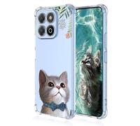 YUECXIN Cover per Honor X6b 4G, Carini Delicati e Moda Modelli, Trasparente Premio Ultra Sottile Molle Antiurto Antigraffio Silicone TPU Bumper Custodia, A23