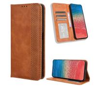 YUECXIN Cover per Oukitel C59 Pro, Flip Caso in PU Pelle Premium Portafoglio Custodia con Carta Fessura, Supporto Stand, Chiusura Magnetica, Antiurto Case, Marrone
