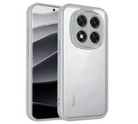 YUECXIN Cover per Realme C71 5G/4G/Realme C73/Realme P3 Lite 4G, Custodia Opaco Trasparente Copertura Posteriore, Grado-Militare Antiurto Sottile Anti-Impronte, Grigio