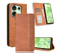 YUECXIN Cover per Umidigi G9 5G / G9C / G9T / G9A, Flip Caso in PU Pelle Premium Portafoglio Custodia con Carta Fessura, Supporto Stand, Chiusura Magnetica, Antiurto Case, Marrone