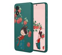 YUECXIN Cover Silicone Liquido per Motorola Moto E13 4G, Custodia TPU Soft Ultra Sottile Carini e Moda Modelli Case, Fodera in Microfibra Antiurto Bumper Custodia. Mela