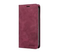 YUECXIN Custodia di Lusso per Oppo A40 4G/Oppo A40M/OPPO A60 5G, Cover Portafoglio in Pelle PU Antiurto con Supporto Magnetico & Case con Protezione RFID Antifurto, Rosso