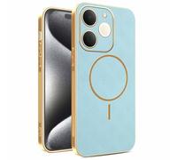 YUECXIN Custodia Magnetica per Realme Note 70T / Realme Narzo 80 Lite 4G / Note 70, [Protezione Fotocamera Integrata], Premio Finitura in Pelle Cover, Sottile Morbido TPU Bumper Antiurto Case, Blu