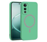 YUECXIN Custodia Magnetica Silicone per Vivo V50 Lite 5G/4G, [Protezione Completa Della Fotocamera] [Ricarica Wireless] Sottile Antiurto di Grado Militare Cover, Verde