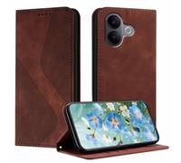 YUECXIN Custodia per vivo V60 Lite 5G/4G, Cover a Libro in Pelle PU Premium con [Portafoglio] [Supporto Stand] [Chiusura Magnetica] Protezione Antiurto Flip Case, Marrone