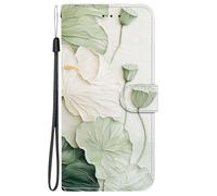 YUECXIN Custodia per Xiaomi 17T 5G, Case a Portafoglio in Pelle PU con Porta Carte & Funzione Supporto, Cover a Libro Antiurto Motivo 3D Colorato, Incanto di Loto