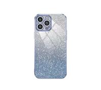 YUECXIN YUEXIN Cover per OPPO Reno 14 FS(Reno 14F), Custodia Bling Disegni Antiurto con Ultra Sottile Carta Glitter Finitura Ragazza Donna, Blu sfumato