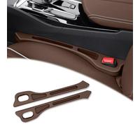 YUEDAM 2 Pezzi Riempitivo Sedili Auto per BYD Seal U DM-i 2024（Audio on Right）, Organizer per Riempimento Seggiolino Evita Che Le Cose Cadano Gap Filler Pad Accessori,C/Brown